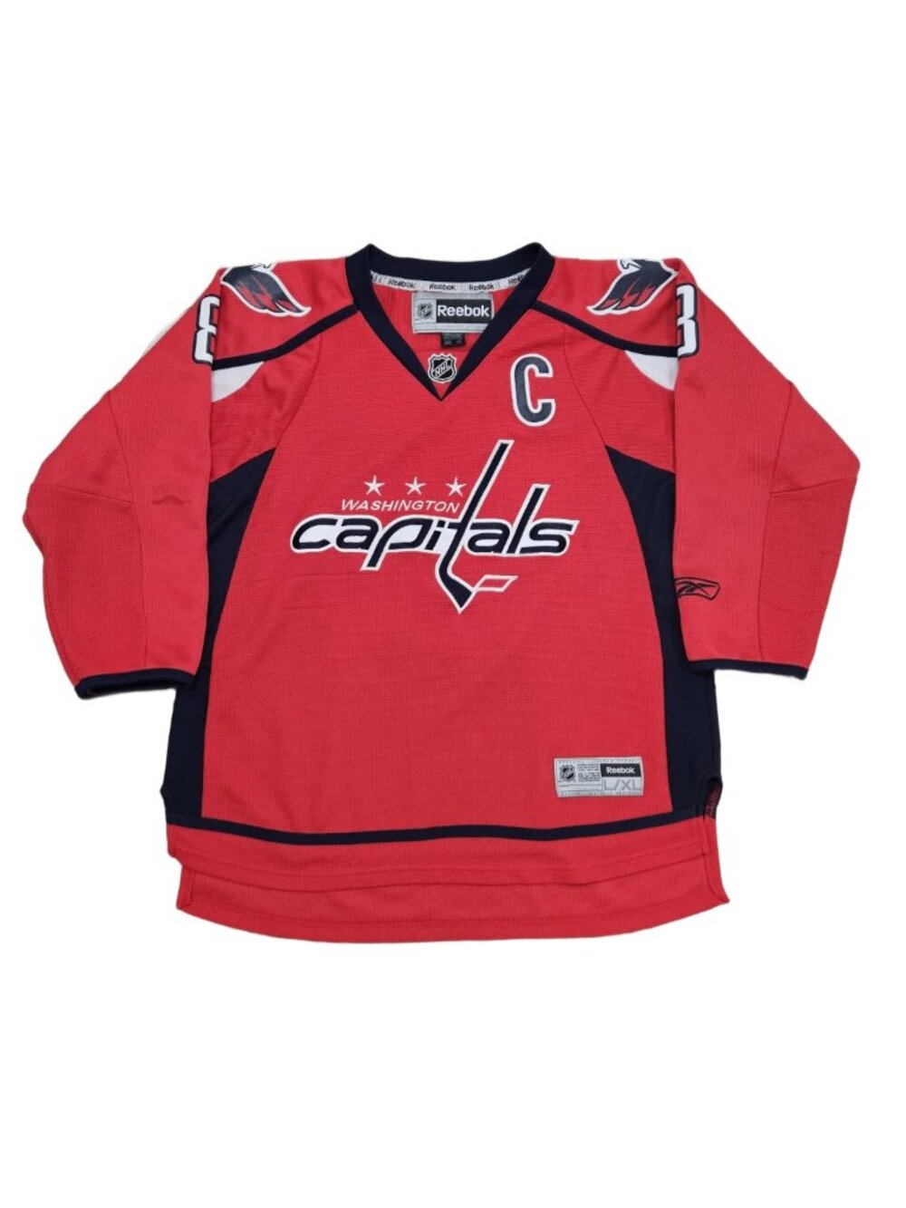 Washington Capitals Ovechkin #8 Reebok NHL Jersey Youth L/XL